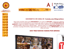 Tablet Screenshot of milagros.tv